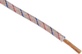 Провод силовой TDM Electric РКГМ 1х4.0 (50 м, белый/красный/синий)