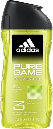 Adidas Гель для душа Pure Game 3 в 1 (250 мл)