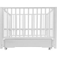 Классическая детская кроватка Sweet Baby Vittoria с маятником и ящиком (белый)