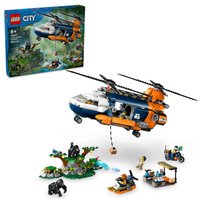 Конструктор LEGO City 60437 Вертолет исследователя джунглей в базовом лагере