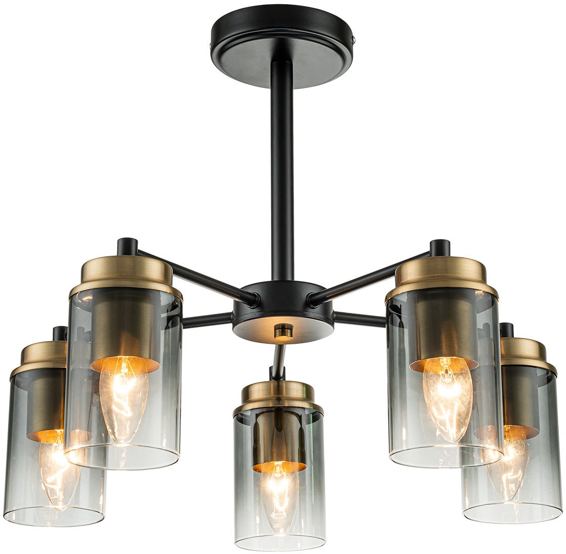 

Люстра средней высоты Escada 2118/5P (Black/Brass)
