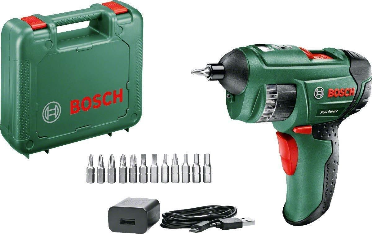 

Винтоверт Bosch PSR Select 0603977021 (с АКБ, набор оснастки)