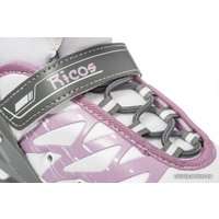Роликовые коньки Ricos Stream PW-153A S (р. 33-36, белый/лиловый)