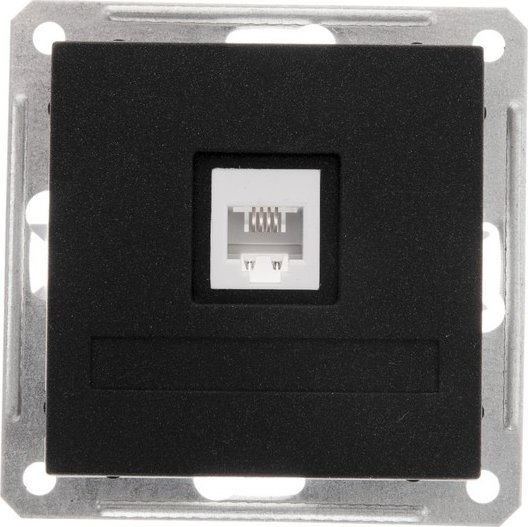 

Розетка телефонная Systeme Electric W59 RSI-152T-6-86 (черный бархат)