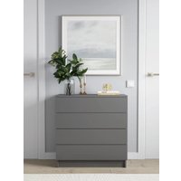 Комод Горизонт Нео 760 4 ящика (серый графит)