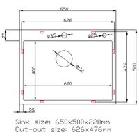 Кухонная мойка Stellar Decor S6550NB-D (нано черный)