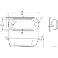 Ванна Lavinia Boho Art II 170х72,5 371317PR