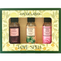 Подарочный набор Liv Delano Love Spell Спрей для тела Bloom Flora + Lost Cherry + Pink Rose 3x100 мл
