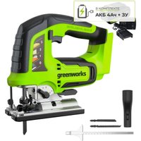 Электролобзик Greenworks GD24JS 3601407CUB (с 1-им АКБ)