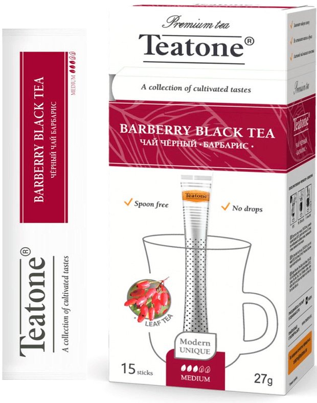 

Черный чай Teatone Barberry Black Tea - Черный чай Барбарис 15 стиков