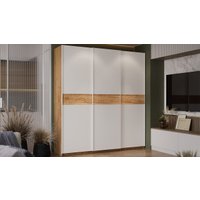 Шкаф-купе Трия Оскар Скания Т2 2100 268736 (ручка белая/дуб крафт золотой/белый снег/дуб тортугга)