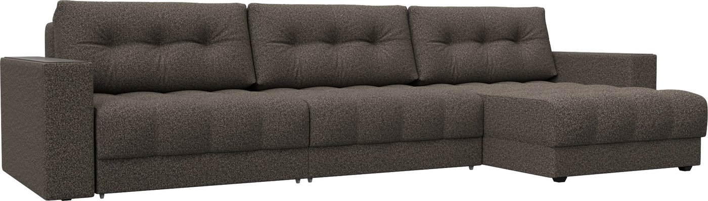 

Угловой диван Лига диванов Лига-049 НПБ Лонг универсальный 128516 (велюр Ness 07 коричневый)