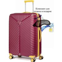 Чемодан-спиннер L'Case Seoul-M 75 л (бордовый)