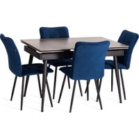 Кухонный стол TetChair Lord Grey 180x80x75 (светло-серый/черный)