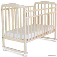 Классическая детская кроватка Pituso Bianca 160515 (колесо-качалка, береза снежная)