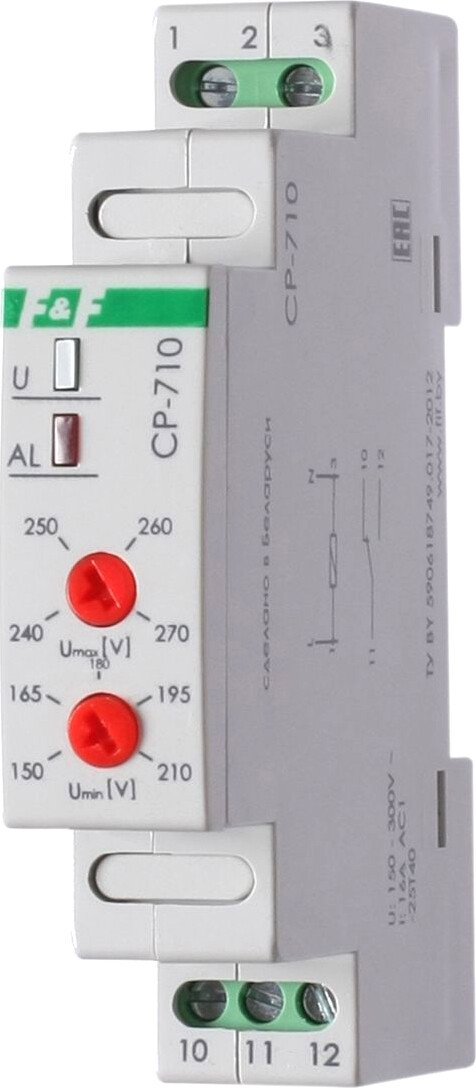 

Реле напряжения Евроавтоматика F&F CP-710 EA04.009.001