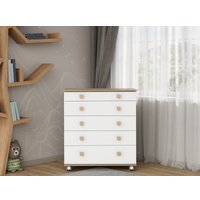 Детский комод Incanto Мишка с органайзером 800/5 PK-0060/01 (белый/дуб)