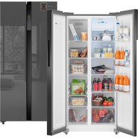 Холодильник side by side Weissgauff WSBS 500 Inverter NoFrost Bru Steel Glass