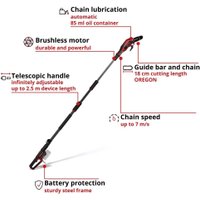 Высоторез Einhell GP-LC 18/20 Li T BL – Solo 3410971 (без АКБ)