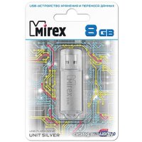 USB Flash Mirex Unit Silver 8GB [13600-FMUUSI08]