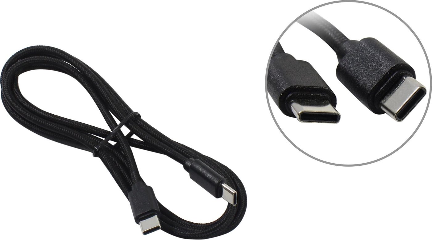 

Кабель 5bites TC202-612B USB Type-C - USB Type-C (1.2 м, черный)