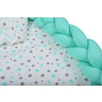 Матрас-кокон Farfello Косы L5 (голубой)