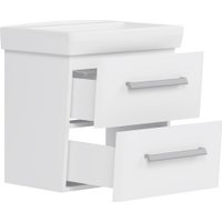  Belux Тумба под умывальник Портленд НП 55-02 (1, белый глянцевый)