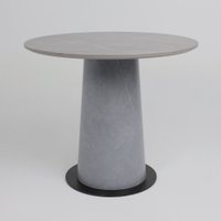 Кухонный стол Lepremo AV 2317 МДФ+керамика 900 (серый матовый Larka Grey/черный+HPL Будда)