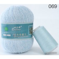 Пряжа для вязания HobbyBoom Пух Норки 069 (светло-голубой)