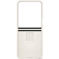 Чехол для телефона Samsung Silicone Case with Ring Z Flip5 (кремовый)