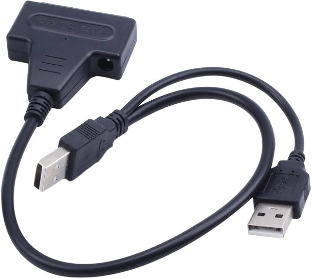 

Кабель USBTOP SATA - 2x USB 2.0 +разъем питания 12В 2А