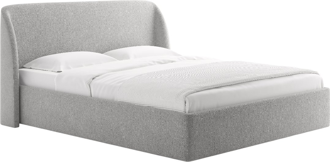 

Кровать Сонум Nicole 180x190 (рогожка пепельный)