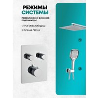 Душевая система  Grocenberg GB5040 с термостатом (хром)