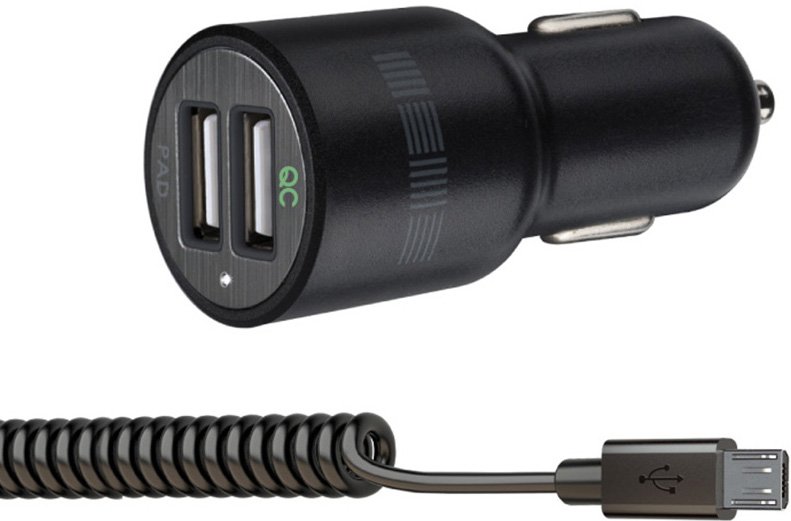 

Автомобильное зарядное InterStep IS-CC-MICROQCRT-000B201