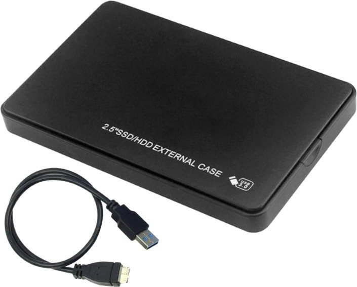 

Бокс для накопителей 2.5" USBTOP SATA – MiniUSB – USB3.0 (пластик, черный)