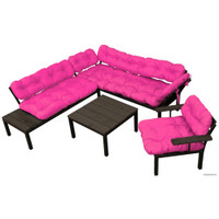 Набор садовой мебели M-Group Дачный 12180608 (розовая подушка) в Гомеле