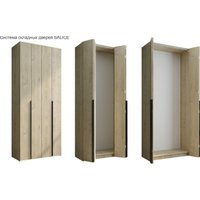 Шкаф-гармошка Евва Лайн ЛН-2D.450.01(2Z/2Z) (гикори кингстон)