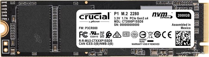 Crucial P1 2TB CT2000P1SSD8