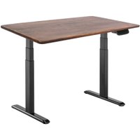 Стол для работы стоя ErgoSmart Wooden Ergo Desk Prime 1300х750х27 мм (прямой край, дуб мореный/черный) в Могилеве