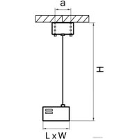 Подвес для треков Lightstar для трехфазного трека Barra 504299