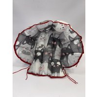 Сиденье для санок Сиденье Уют Матрас для санок (котики серый)