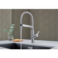 Смеситель Blanco Solenta-S Senso рычаг справа (хром)