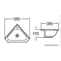 Умывальник WeltWasser AISBACH 7012 GL-WT