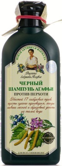 

Шампунь Рецепты бабушки Агафьи Черный против перхоти 350 мл