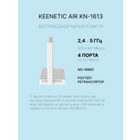 Wi-Fi роутер Keenetic Air KN-1613