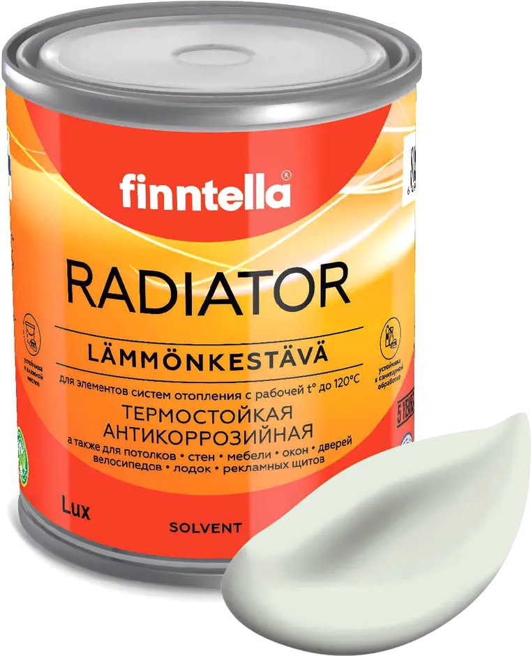 

Краска Finntella Radiator Minttu F-19-1-3-FL028 2.7 л (светло-зеленый)