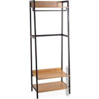 Стенка Millwood Сканди 6 65x40x200 (дуб золотой Craft/металл черный)