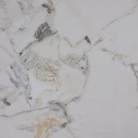 Кухонный стол Lepremo AV 2119 МДФ+керамика раздвижной 1200-1800x800 (натуральный глянцевый Gold Jade/черный)