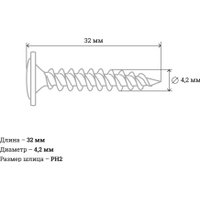 Саморез Gigant 123584 (500шт)