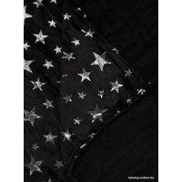 Плед Tex Republic Shick Звезды лазер 150x200 см 93428 (серебристый/черный)